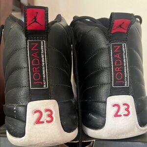 Jordan Kids Black and Red Sneakers